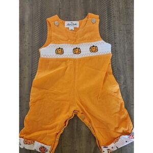 Marie Nicole‎ size 3-6 Months Pumpkin Sleeveless Romper Fall  Festival Pictures